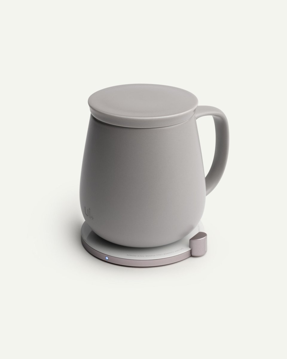 OHOM Ui+ Self-Heating Mug & Wireless Charger Set - Soft Gray