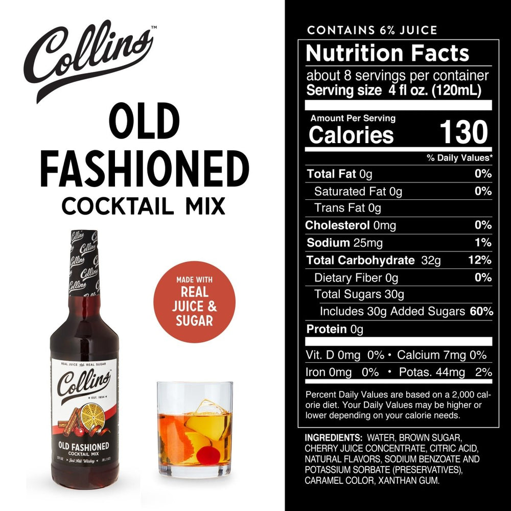 
                      
                        Collins Old Fashioned Cocktail Mix, 32 oz - lily & onyx
                      
                    