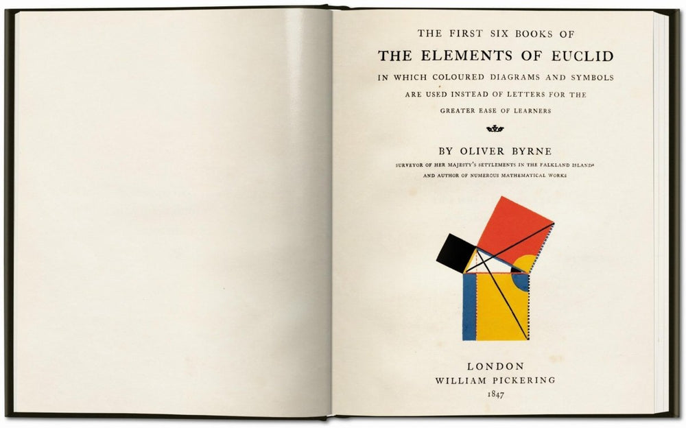 TASCHEN Oliver Byrne. The First Six Books of the Elements of Euclid (German, French, English) - lily & onyx