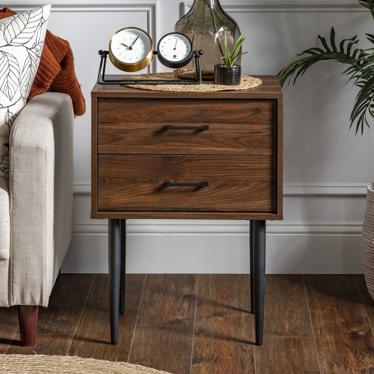 Walker Edison Olivia Nightstand / Side Table - lily & onyx