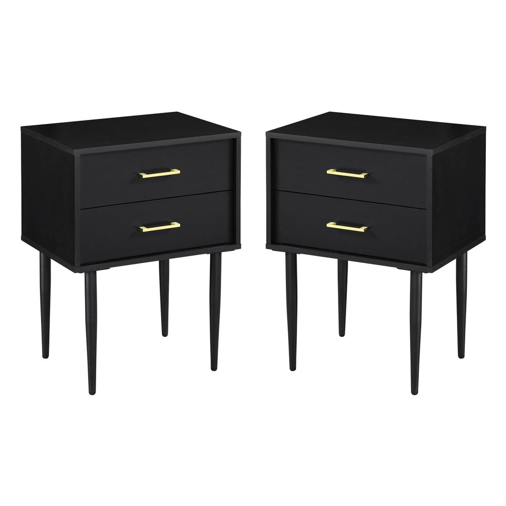 
                      
                        Walker Edison Olivia Two-Drawer Nightstand / Side Table, Set of 2 - lily & onyx
                      
                    