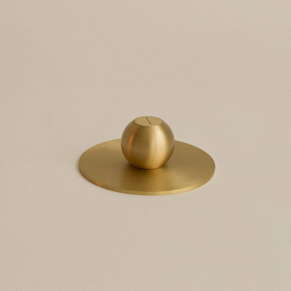 
                      
                        CEDAR AND MYRRH Orb Brass Incense Holder - lily & onyx
                      
                    