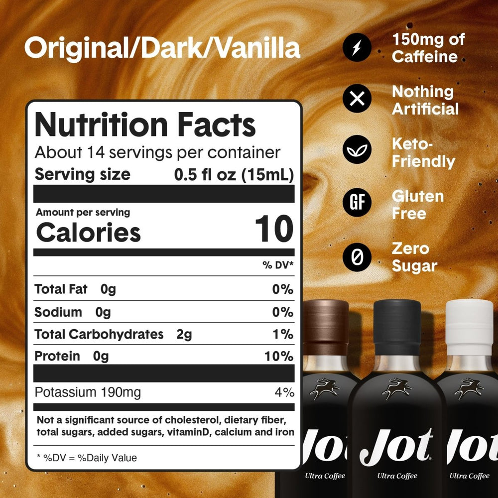 
                      
                        Jot Original + Vanilla + Dark Trio | Ultra Coffee Concentrate - lily & onyx
                      
                    