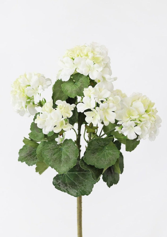 Afloral Outdoor Artificial Flowers | Weather Resistant Outdoor Geranium Bush - 18" - lily & onyx