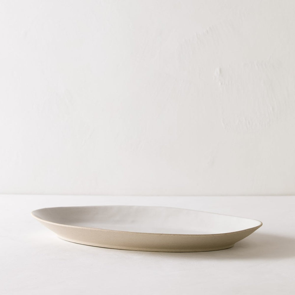 CONVIVIAL Oval Stoneware Serving Platter - lily & onyx