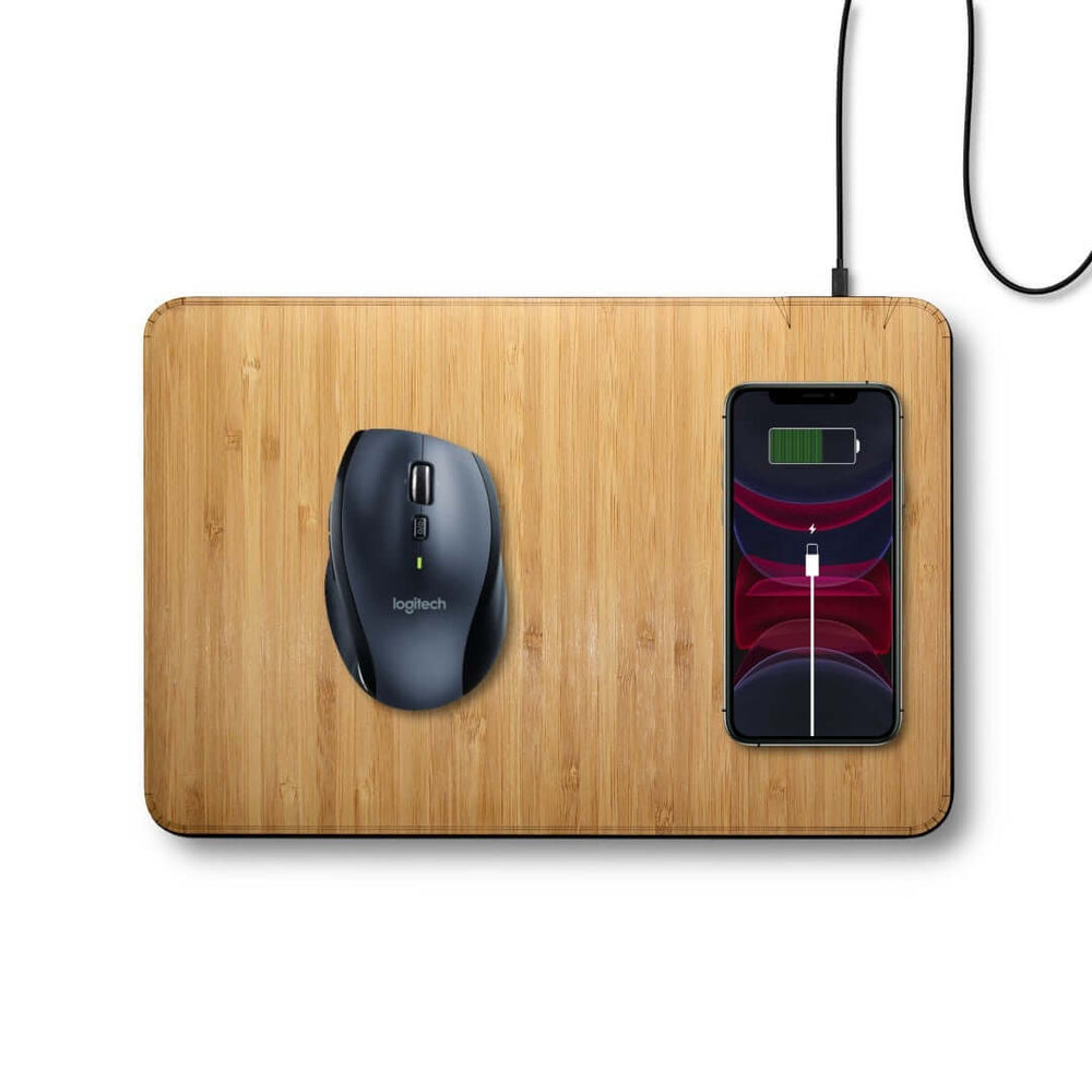 
                      
                        WUDN Oversize Wood Mousepad with 15 watt Wireless Fast Charger - lily & onyx
                      
                    