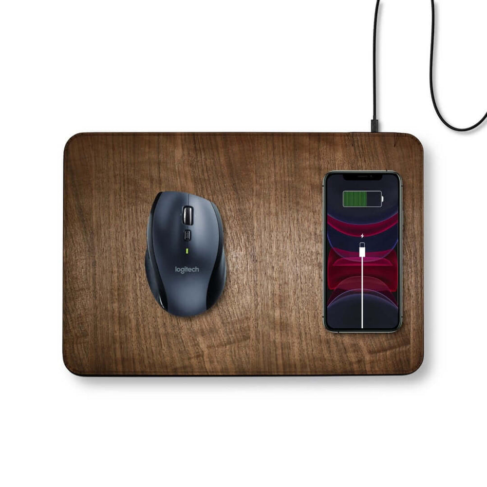 
                      
                        WUDN Oversize Wood Mousepad with 15 watt Wireless Fast Charger - lily & onyx
                      
                    