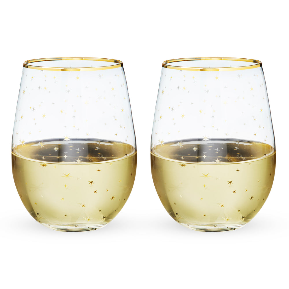
                      
                        Starlight Stemless Wine Glasses, Set of 2
                      
                    