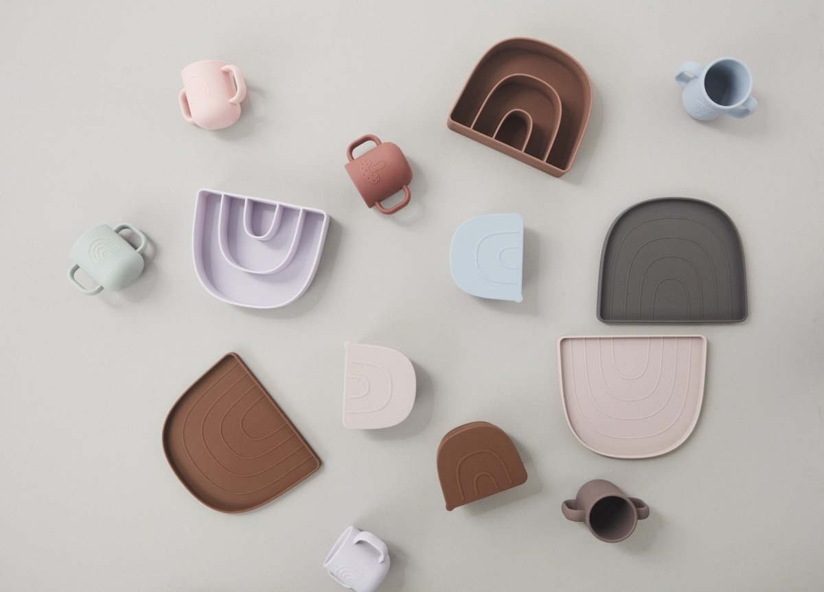 oyoy.us Rainbow Snack Bowl - Dusty Blue