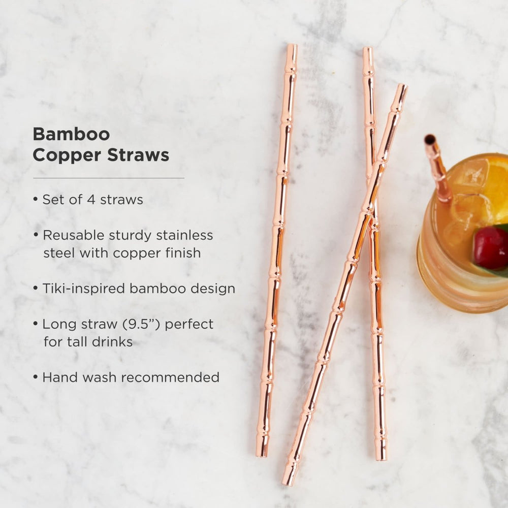 
                      
                        Viski Pacific Bamboo Straws in Copper, Set of 4
                      
                    
