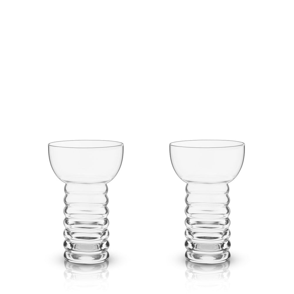Viski Pacific Crystal Pearl Diver Glasses, Set of 2 - lily & onyx