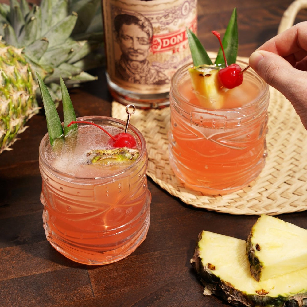 
                      
                        Viski Pacific Crystal Tiki DOF Tumblers, Set of 2
                      
                    
