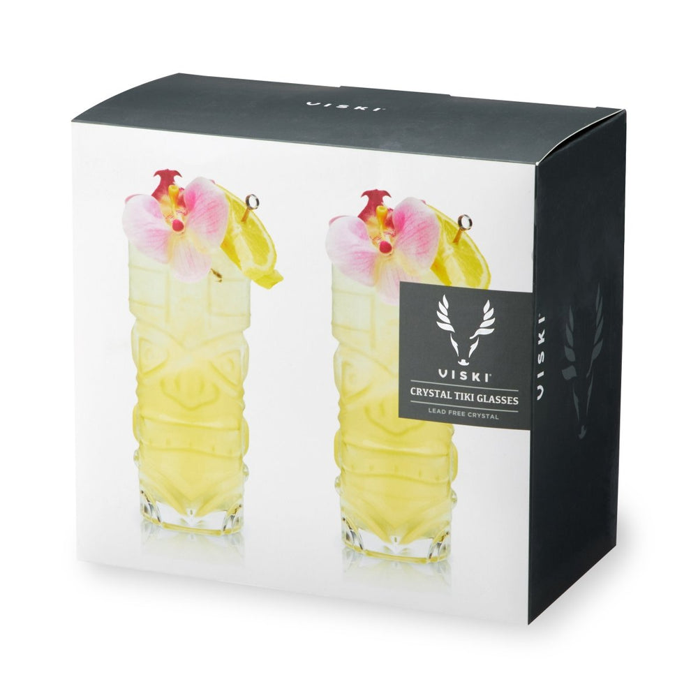 
                      
                        Viski Pacific Crystal Tiki Glasses, Set of 2
                      
                    