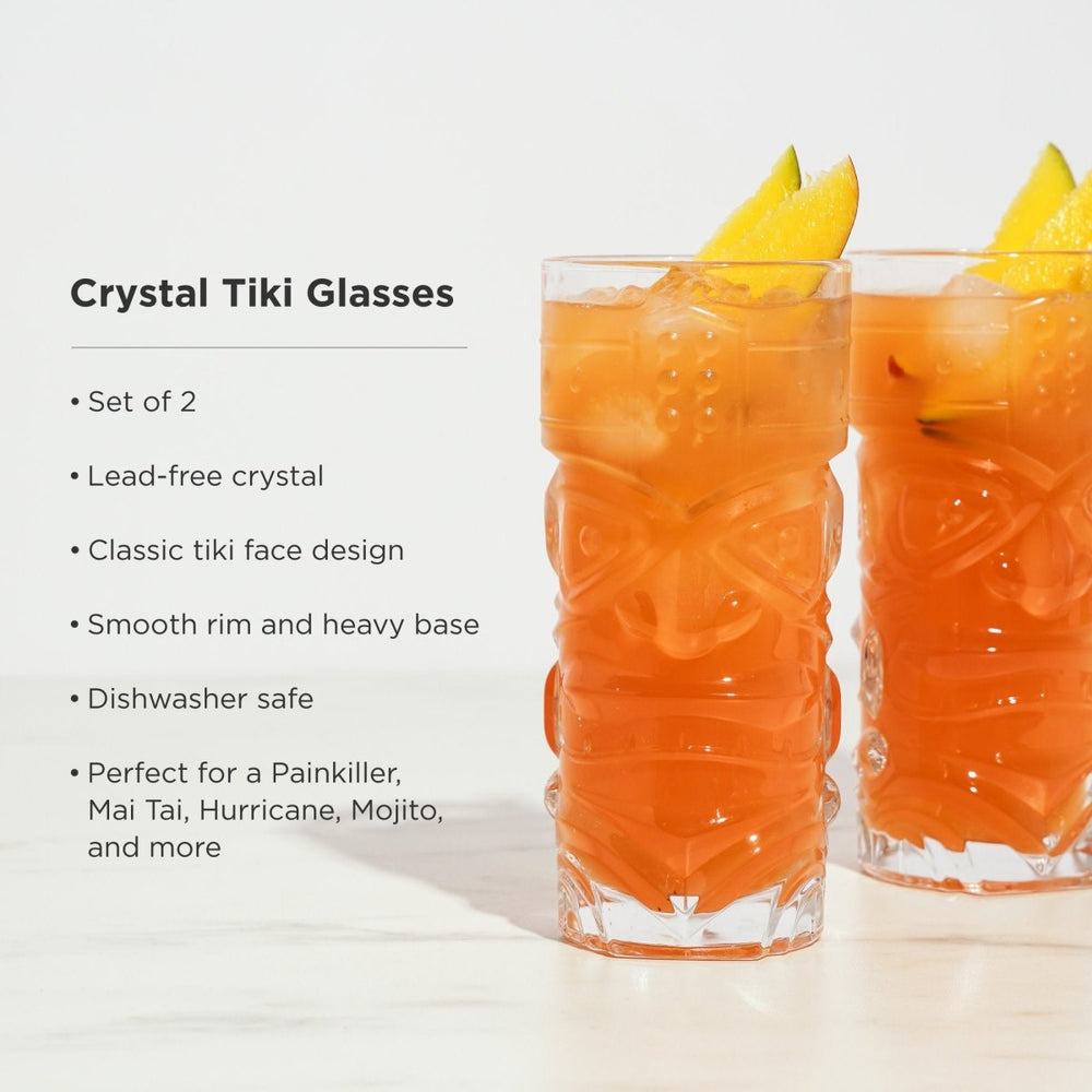 
                      
                        Viski Pacific Crystal Tiki Glasses, Set of 2
                      
                    