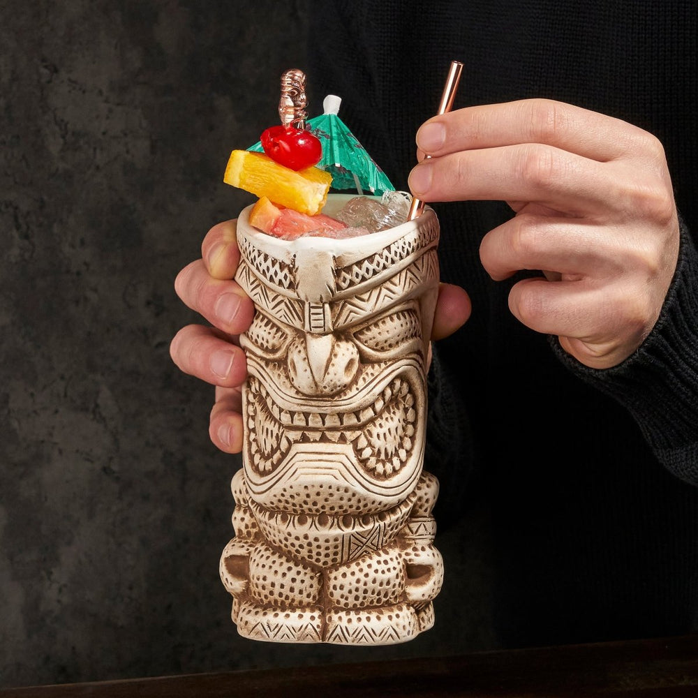 
                      
                        Viski Pacific High Tide Tiki Mugs, Set of 2
                      
                    