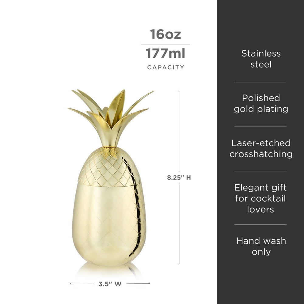 
                      
                        Viski Pacific Pineapple Tumbler in Gold - lily & onyx
                      
                    