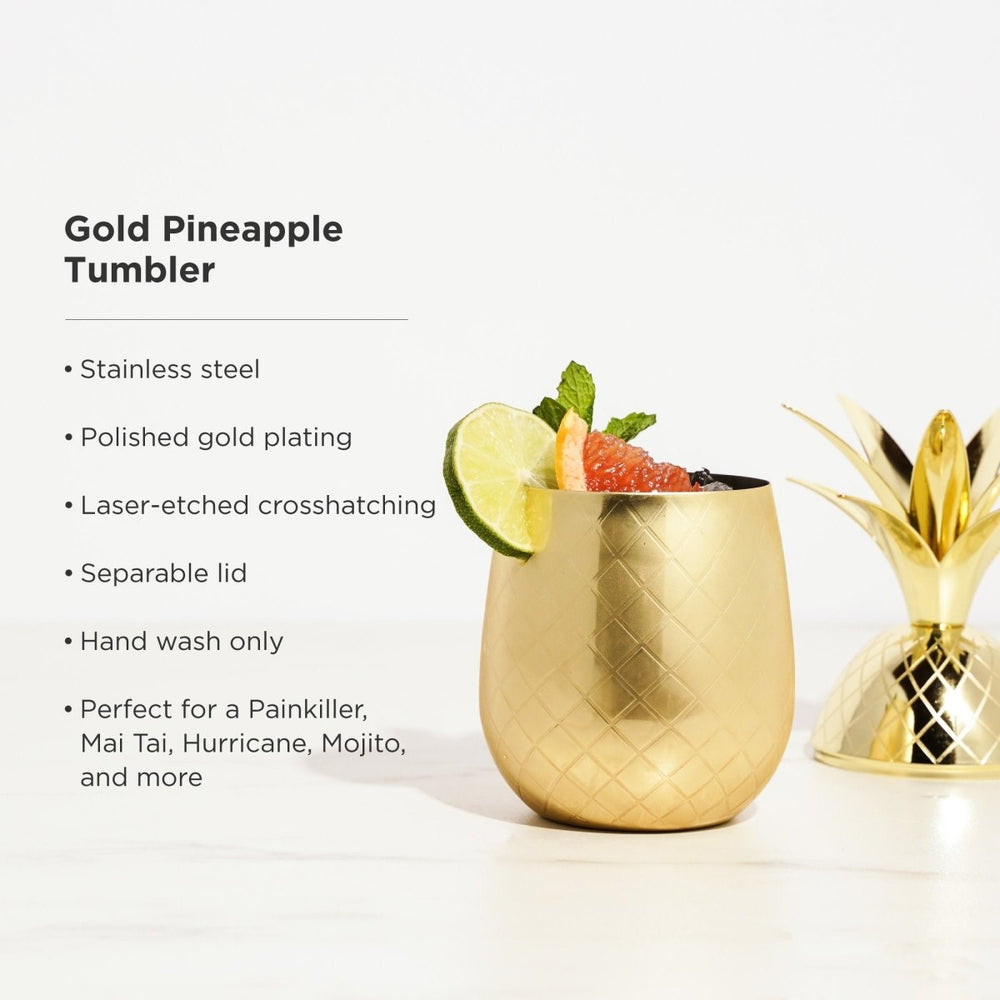
                      
                        Viski Pacific Pineapple Tumbler in Gold - lily & onyx
                      
                    