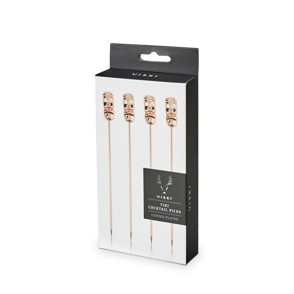 
                      
                        Viski Pacific Tiki Cocktail Picks in Copper, Set of 4 - lily & onyx
                      
                    