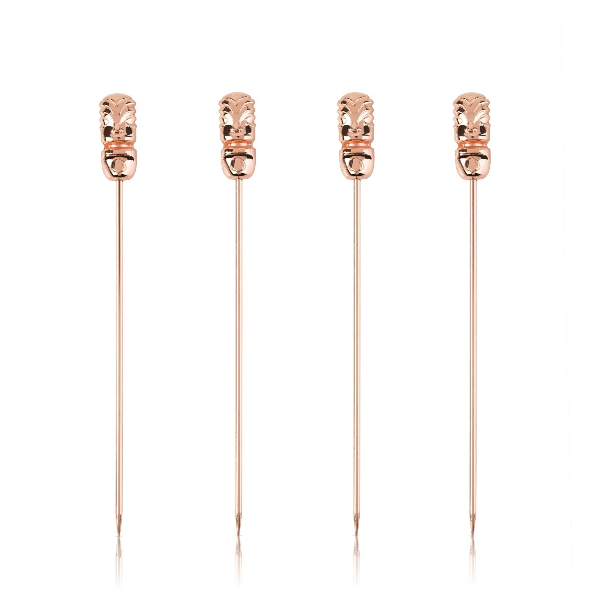 Viski Pacific Tiki Cocktail Picks in Copper, Set of 4 - lily & onyx