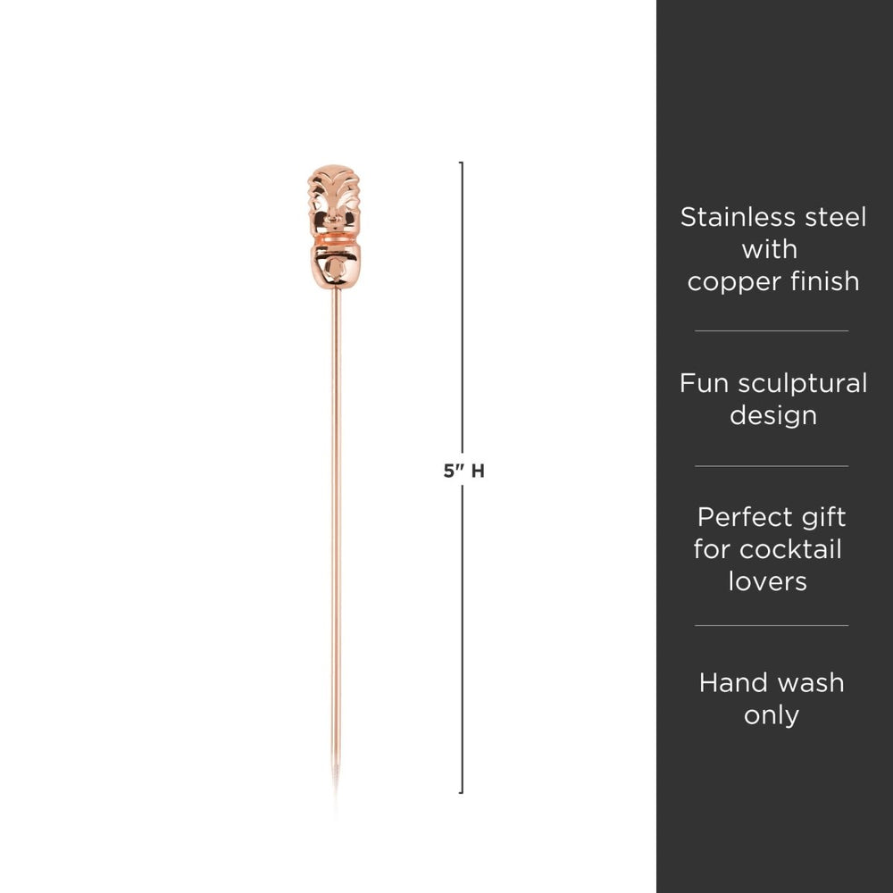 
                      
                        Viski Pacific Tiki Cocktail Picks in Copper, Set of 4 - lily & onyx
                      
                    