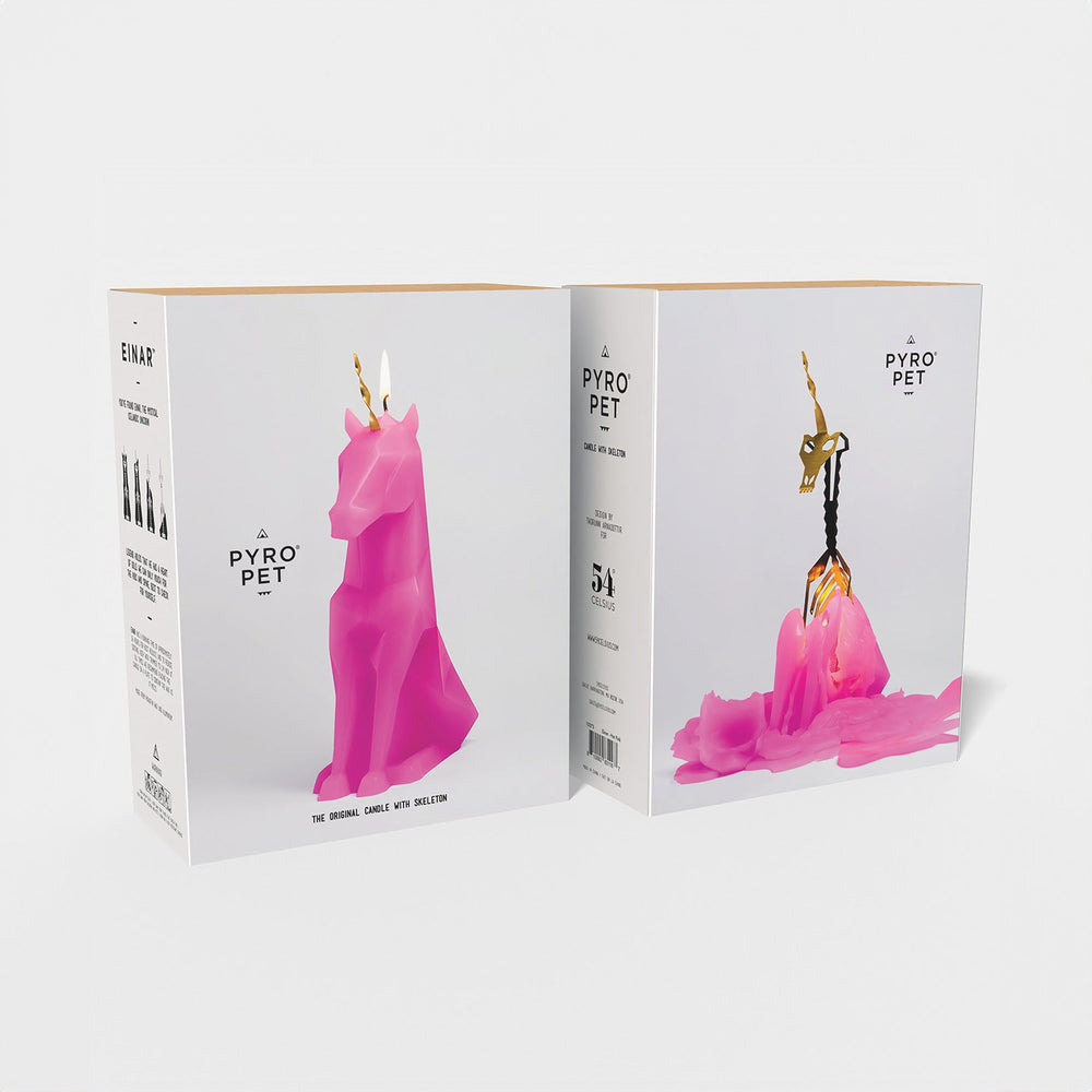 
                      
                        PyroPet Einar Unicorn Candle - Hot Pink
                      
                    