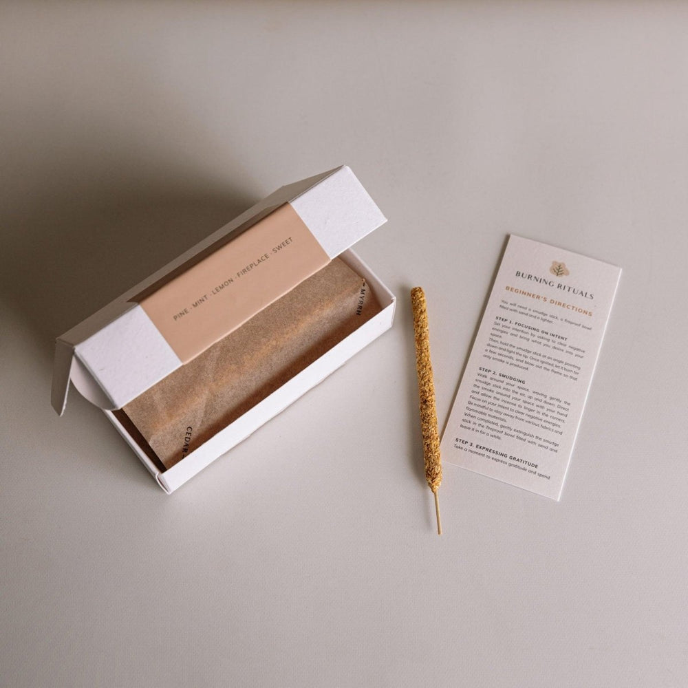 
                      
                        CEDAR AND MYRRH Palo Santo Hand - Rolled Mini Incense Sticks – 30 Sticks
                      
                    