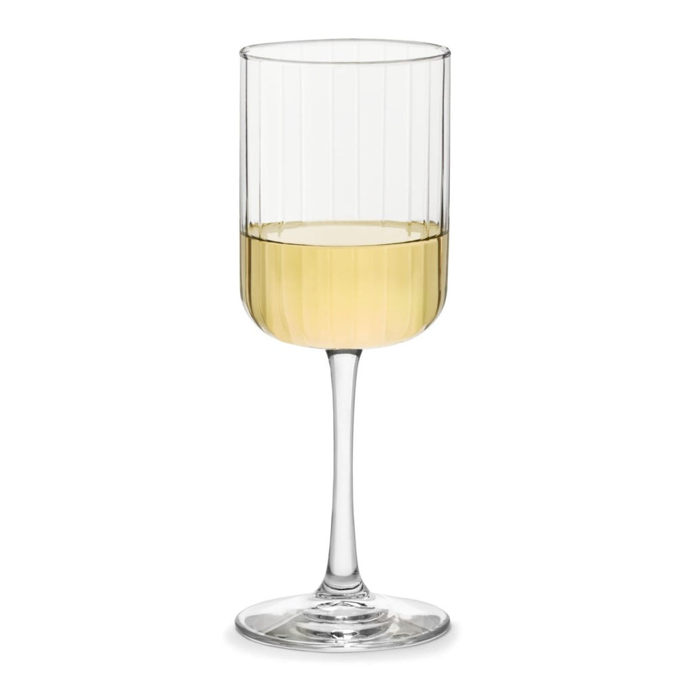 
                      
                        Libbey Paneled All Purpose Wine Glasses, 13.5 oz - Set of 4 - lily & onyx
                      
                    