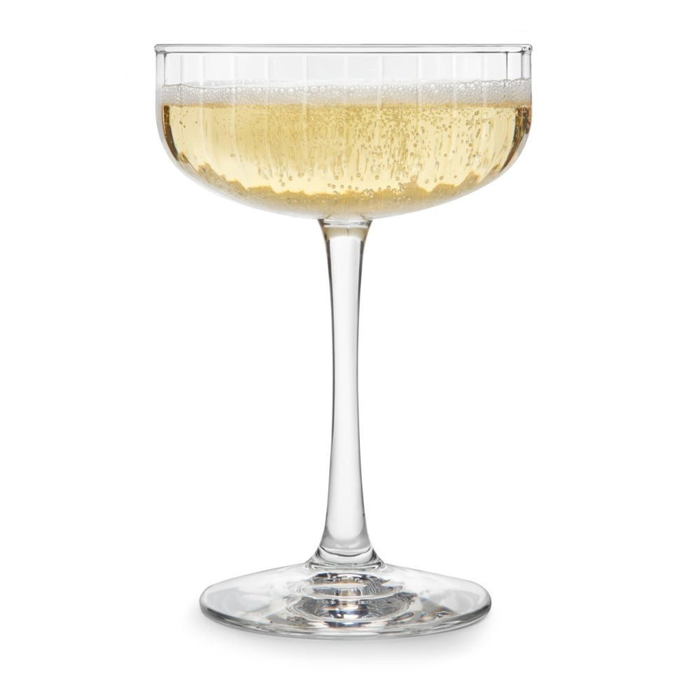 
                      
                        Libbey Paneled Coupe Cocktail Glasses, 8.5 oz - Set of 4 - lily & onyx
                      
                    