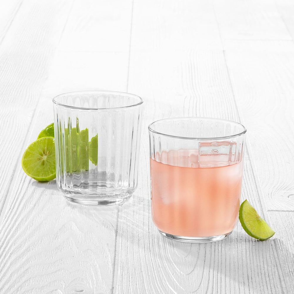 
                      
                        Libbey Paneled Double Old Fashioned Rocks Glasses, 11.2 oz - Set of 6 - lily & onyx
                      
                    