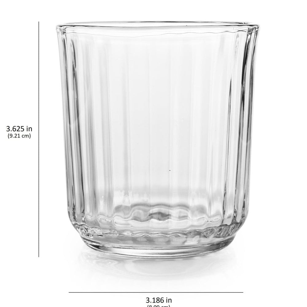 
                      
                        Libbey Paneled Double Old Fashioned Rocks Glasses, 11.2 oz - Set of 6 - lily & onyx
                      
                    