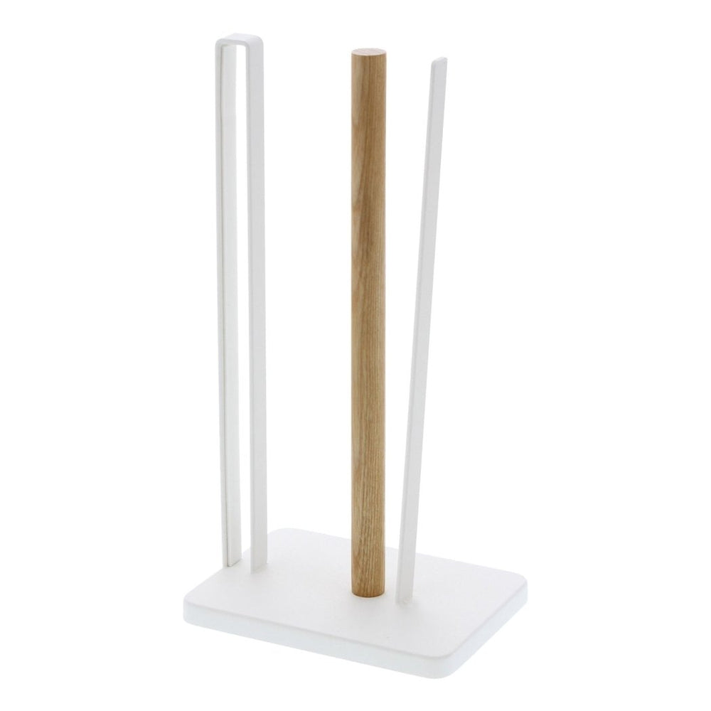 Yamazaki Home Paper Towel Holder - Steel + Wood - lily & onyx