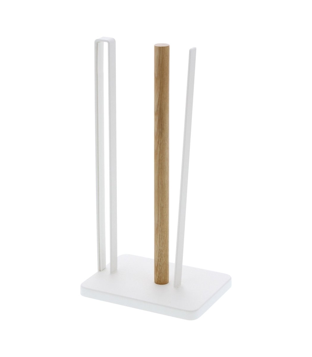 Yamazaki Home Paper Towel Holder - Steel + Wood - lily & onyx