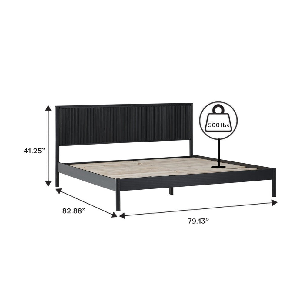 
                      
                        Walker Edison Paris Contemporary Reeded Headboard Solid Wood Bed - lily & onyx
                      
                    