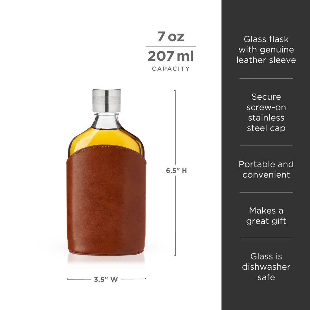 
                      
                        Viski Parker Leather - Wrapped Glass Flask - lily & onyx
                      
                    