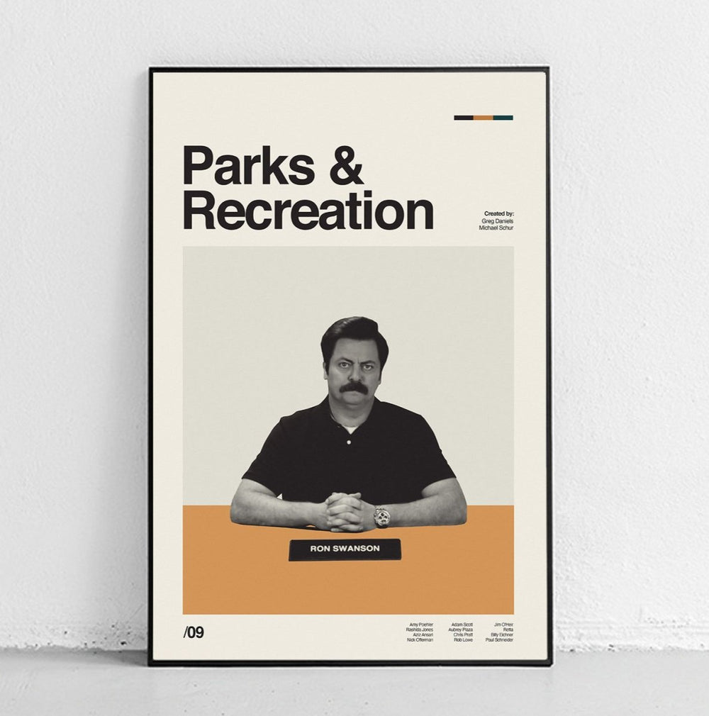 Sandgrain Studio Parks & Recreation - Ron Swanson - lily & onyx