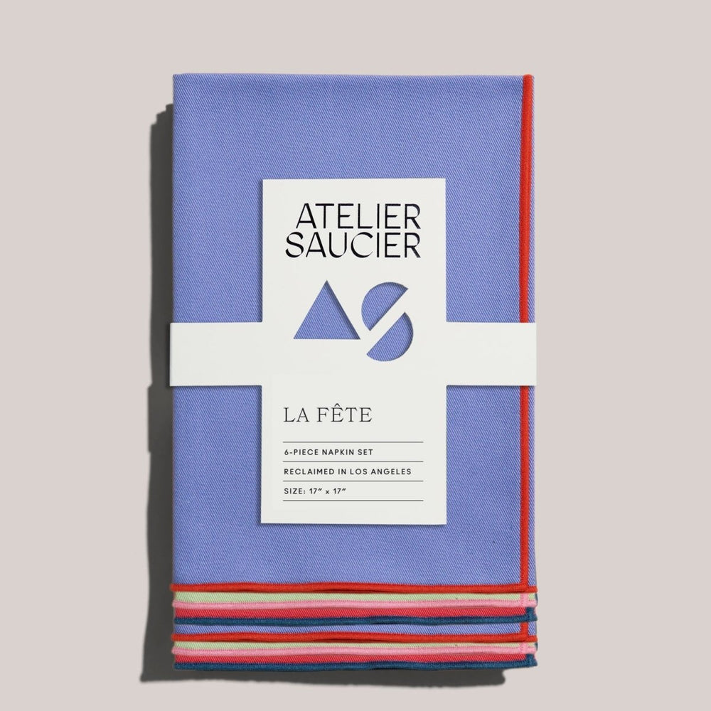 ATELIER SAUCIER Party Wave Napkins | Set of 6 - lily & onyx
