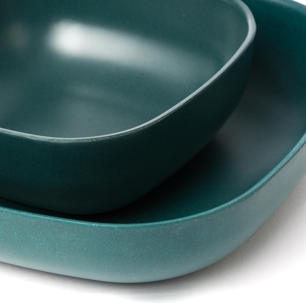 Bamboo Cereal Bowl - 4 Piece Set - Blue Abyss