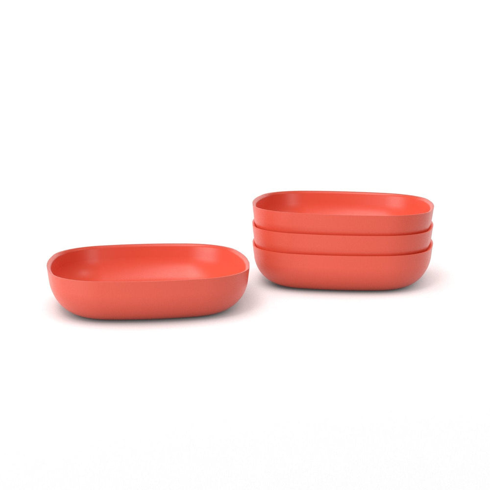 Bamboo Pasta Bowl - 4 Piece Set - Persimmon