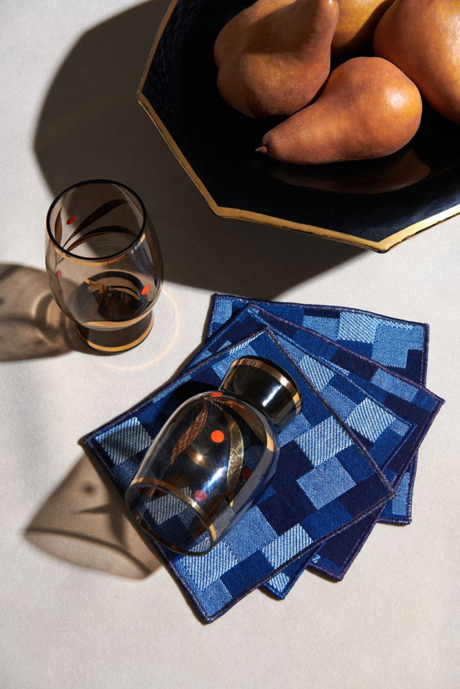 ATELIER SAUCIER Patchwork Cocktail Napkins | Set of 4 - lily & onyx