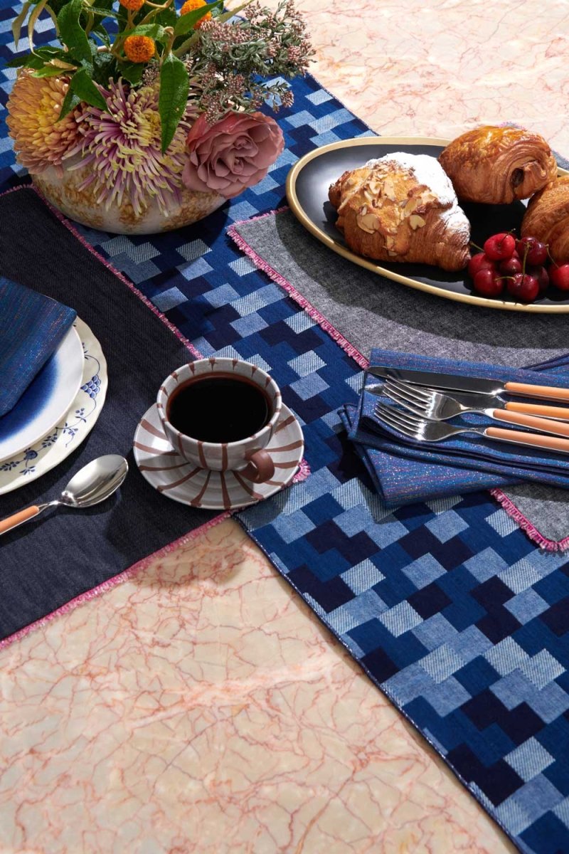 ATELIER SAUCIER Patchwork Table Runner - lily & onyx