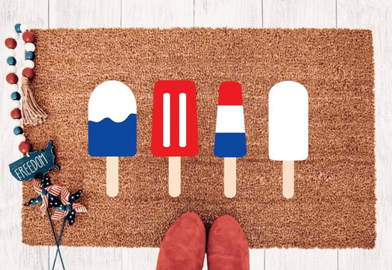 The Doormat Co. Patriotic Popsicles Doormat - lily & onyx