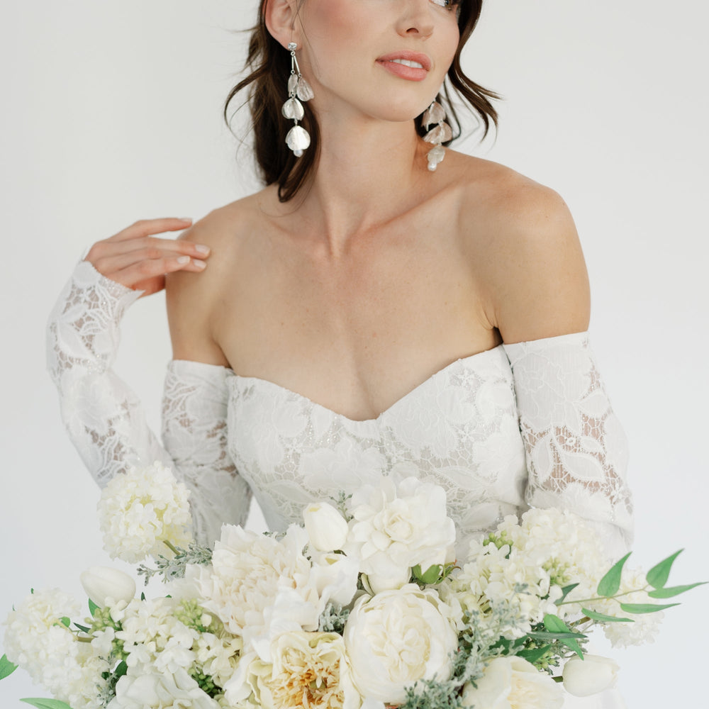
                      
                        Artificial Peony Flower in Cream - 28.5"
                      
                    