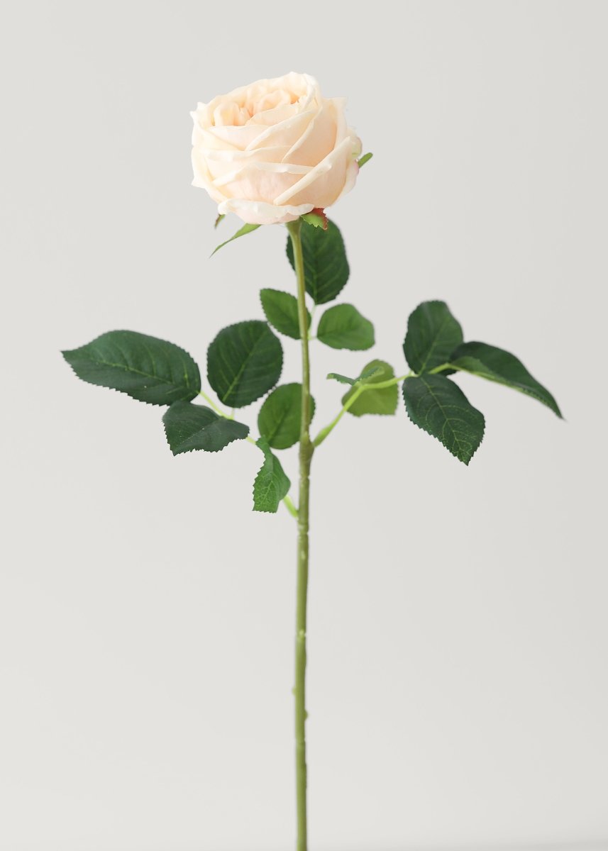 Afloral Peach Real Touch Rose Artificial Flower - 24" - lily & onyx