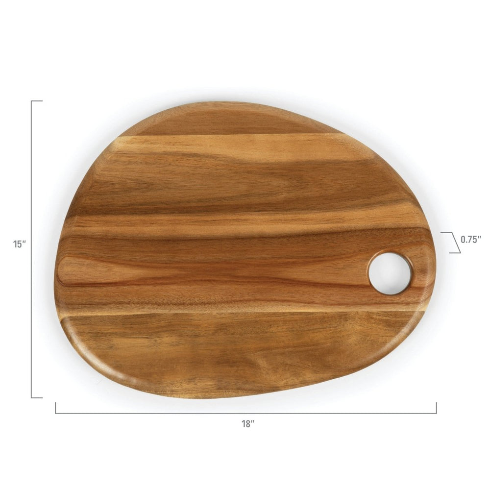 
                      
                        Picnic Time Family of Brands Pebble Shaped Acacia Serving Board, 18" x 15" - lily & onyx
                      
                    