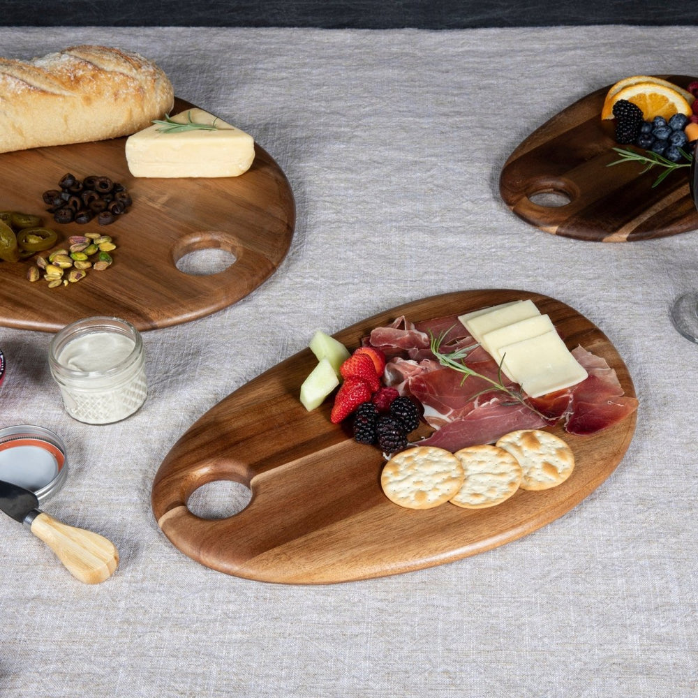 
                      
                        Picnic Time Family of Brands Pebble Shaped Acacia Serving Boards, Set of 3 - lily & onyx
                      
                    