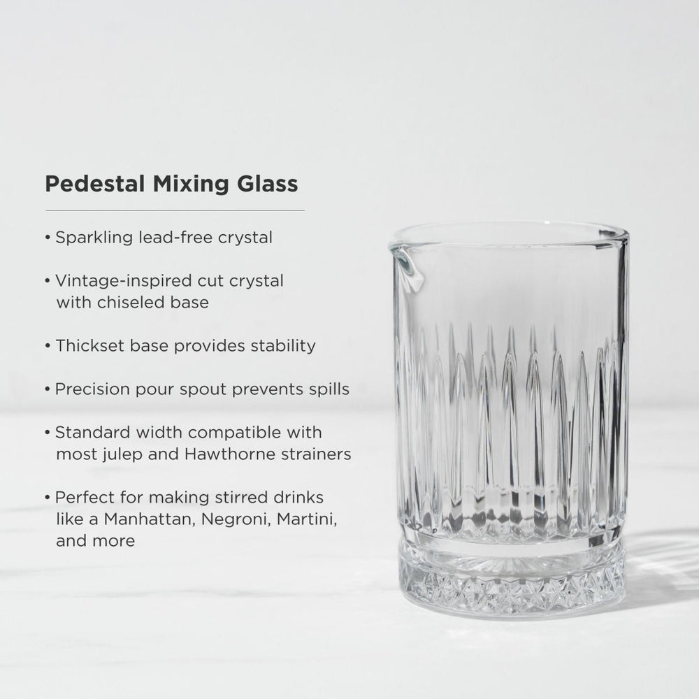 
                      
                        Viski Pedestal Crystal Mixing Glass - lily & onyx
                      
                    