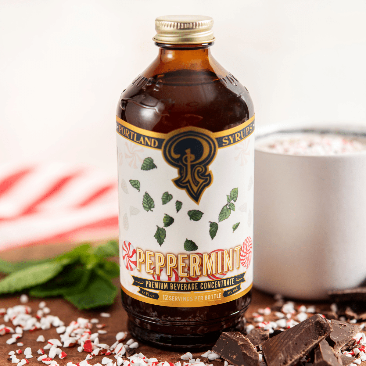 Portland Syrups Peppermint Syrup, 2 Pack - lily & onyx
