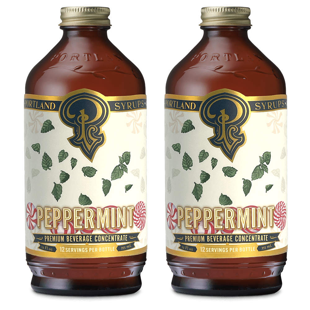 Portland Syrups Peppermint Syrup, 2 Pack - lily & onyx