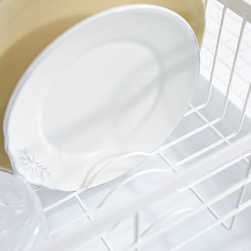 
                      
                        Steel Dish Rack with Wood Handles
                      
                    