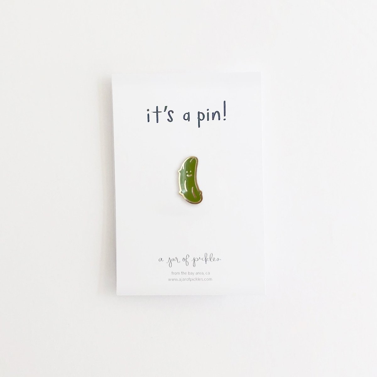 A Jar of Pickles Pickle Pin - lily & onyx